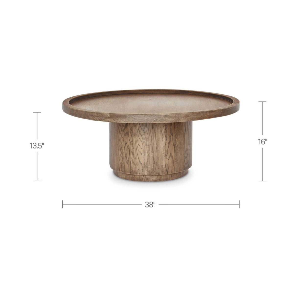 Round Tray Oak Coffee Table | Novi Living Cohen