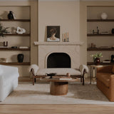 Modern European furniture - Round Tray Oak Coffee Table - www.oroa.com