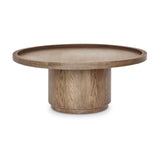 Modern European furniture - Round Tray Oak Coffee Table - www.oroa.com