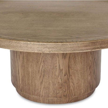 Modern European furniture - Round Tray Oak Coffee Table - www.oroa.com
