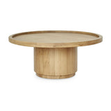 Modern European furniture - Round Tray Oak Coffee Table - www.oroa.com