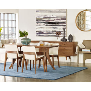 Modern European furniture - Leather And Canvas Bench - www.oroa.com