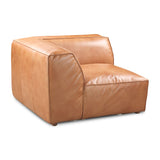 Modern or European furniture - Tan Leather Corner Chair - www.oroa.com
