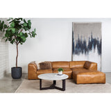 Modern or European furniture - Tan Leather Corner Chair - www.oroa.com