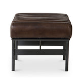 Modern European furniture - Channeled Leather Bench - www.oroa.com