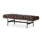 Modern European furniture - Channeled Leather Bench - www.oroa.com