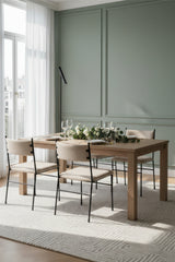 Modern European furniture - Hammered Metal Frame Dining Chair - www.oroa.com