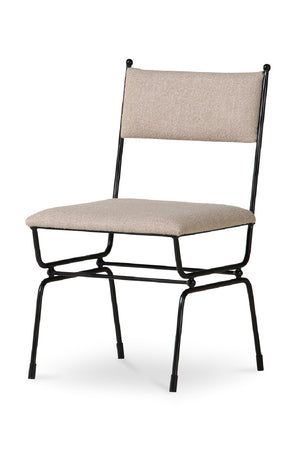 Modern European furniture - Hammered Metal Frame Dining Chair - www.oroa.com