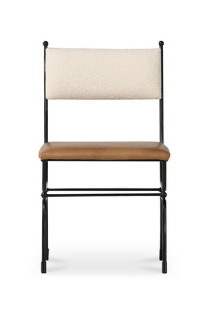 Modern European furniture - Hammered Metal Frame Dining Chair - www.oroa.com