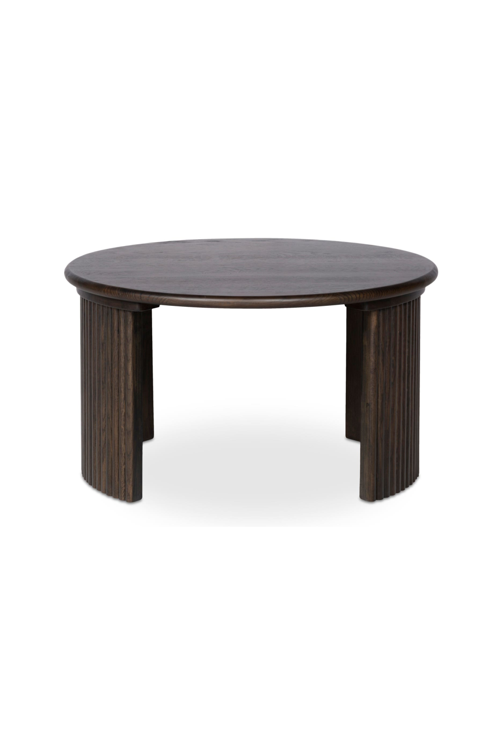 Oak Fluted Base Coffee Table | Novi Living Penny