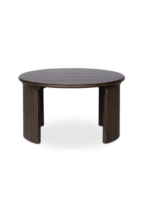 Modern European furniture - Oak Fluted Base Coffee Table - www.oroa.com