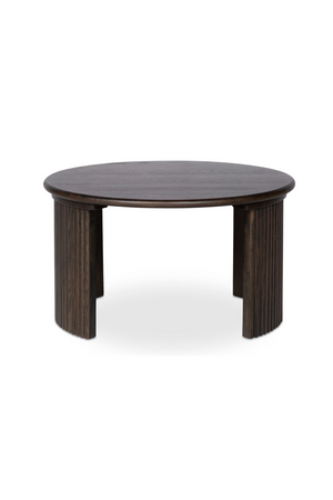 Oak Fluted Base Coffee Table | Novi Living Penny