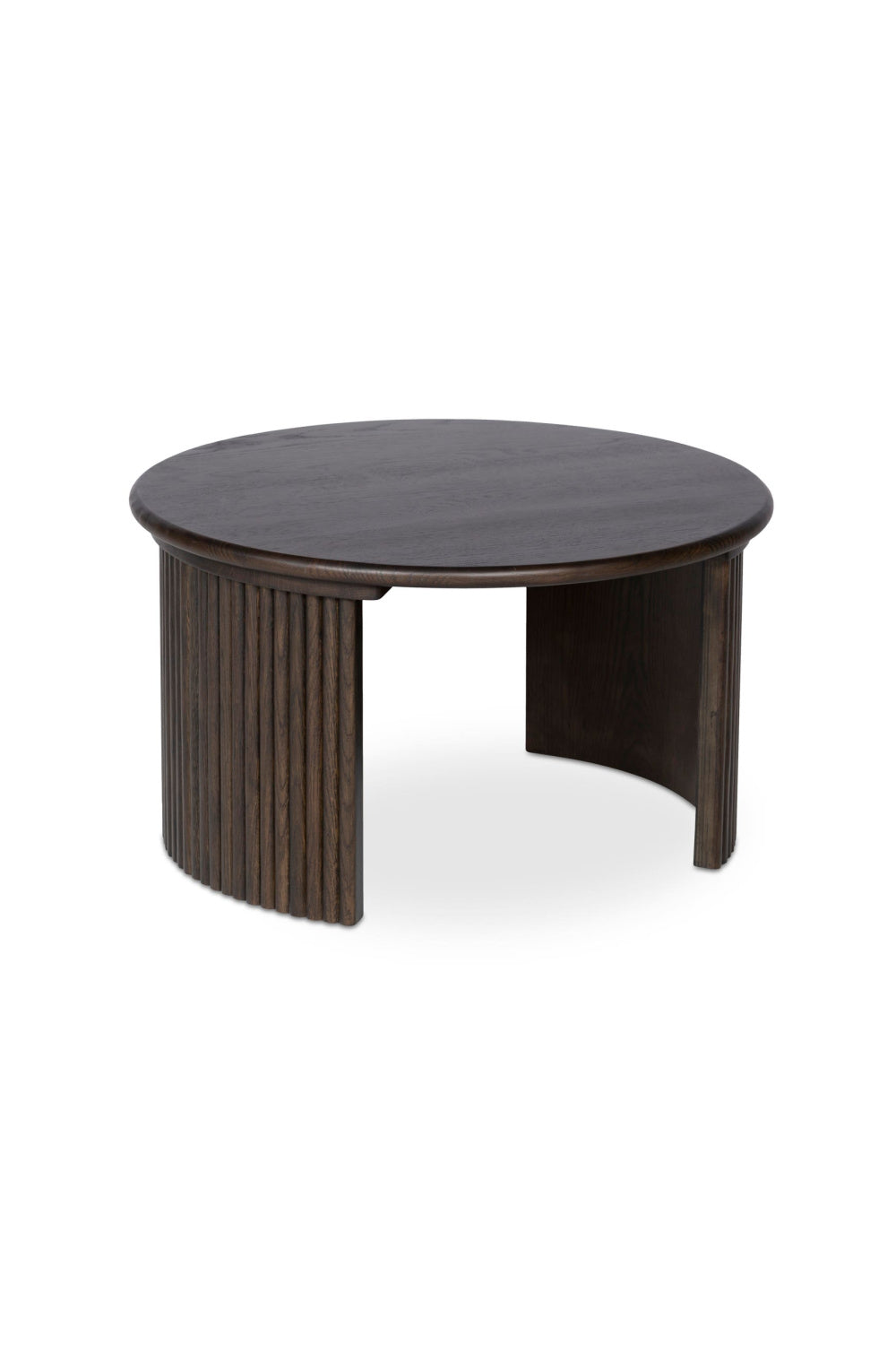 Oak Fluted Base Coffee Table | Novi Living Penny