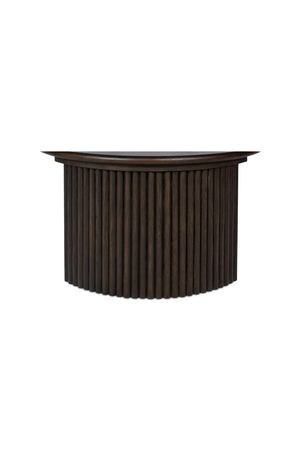 Oak Fluted Base Coffee Table | Novi Living Penny