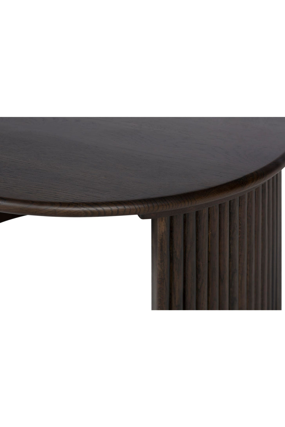 Oak Fluted Base Coffee Table | Novi Living Penny