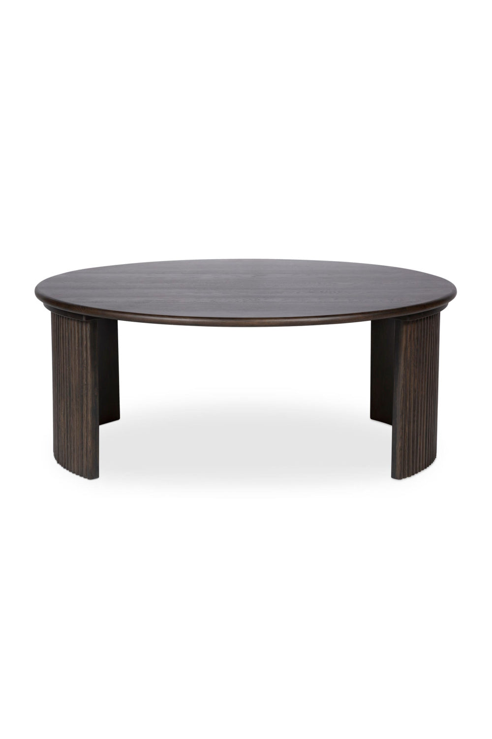 Oak Fluted Base Coffee Table | Novi Living Penny