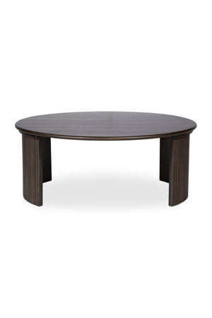 Oak Fluted Base Coffee Table | Novi Living Penny