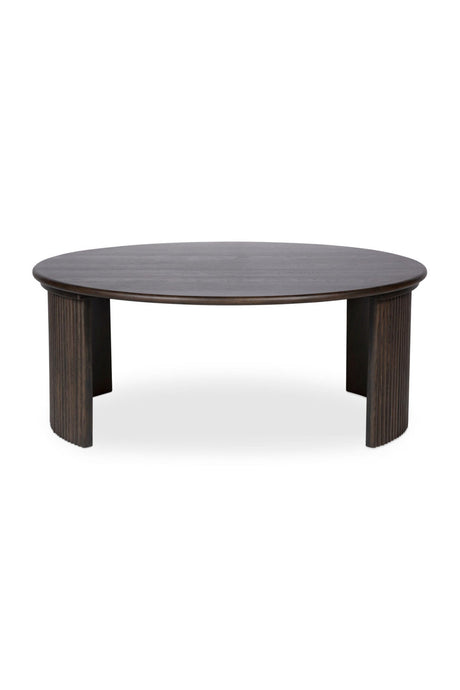 Modern European furniture - Oak Fluted Base Coffee Table - www.oroa.com