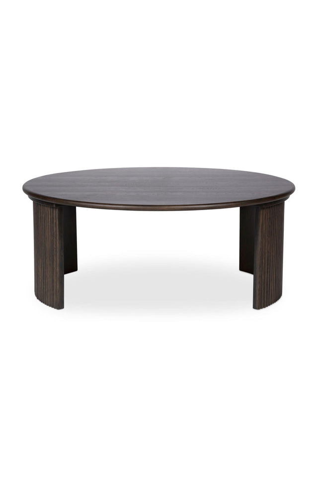 Modern European furniture - Oak Fluted Base Coffee Table - www.oroa.com