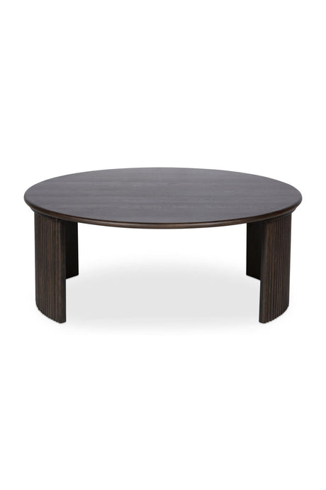 Modern European furniture - Oak Fluted Base Coffee Table - www.oroa.com