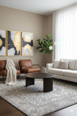 Oak Fluted Base Coffee Table | Novi Living Penny