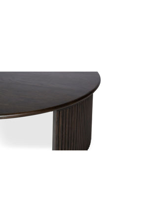 Oak Fluted Base Coffee Table | Novi Living Penny