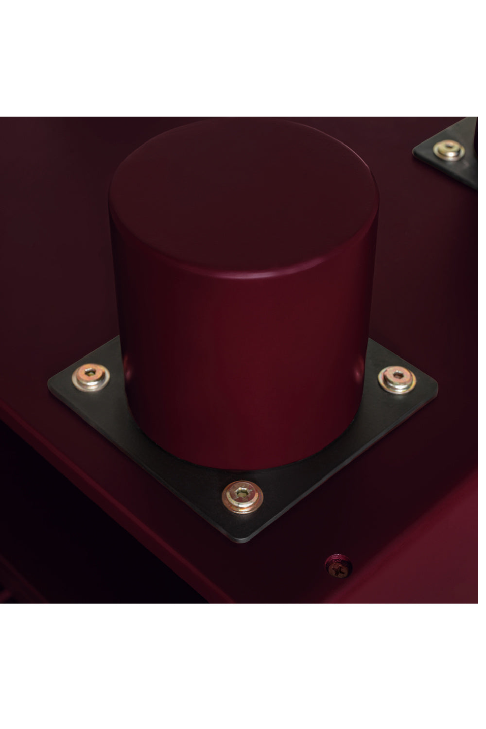 Red Wooden 1-Drawer Nightstand | Novi Living Jolene