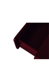 Modern European furniture - Red Wooden 1-Drawer Nightstand - www.oroa.com