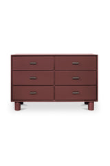 Modern European furniture - Red Wooden 6-Drawer Dresser - www.oroa.com