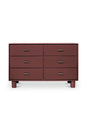 Modern European furniture - Red Wooden 6-Drawer Dresser - www.oroa.com
