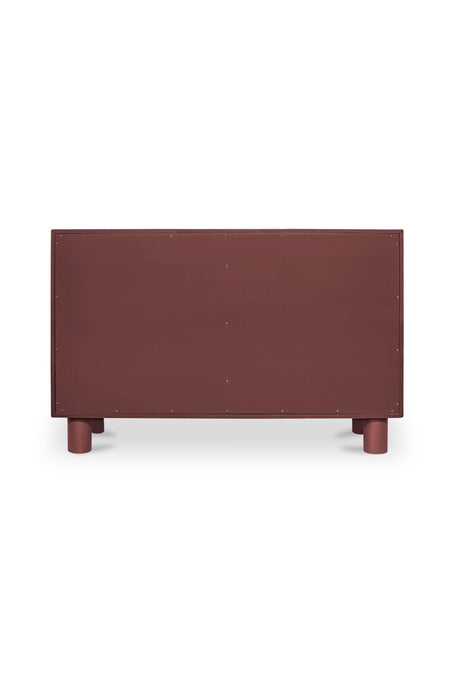 Modern European furniture - Red Wooden 6-Drawer Dresser - www.oroa.com