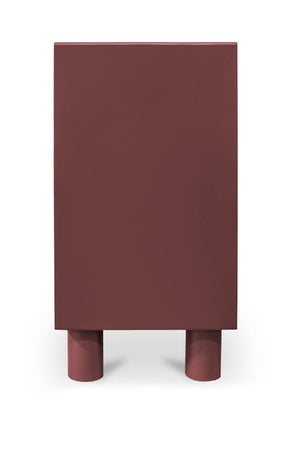 Red Wooden 6-Drawer Dresser | Novi Living Jolene