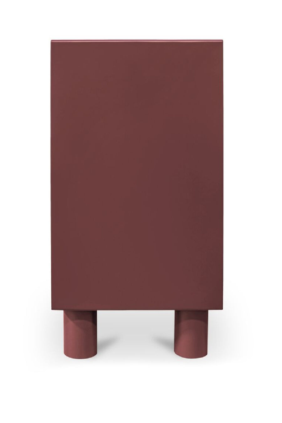 Red dresser leg and corner details