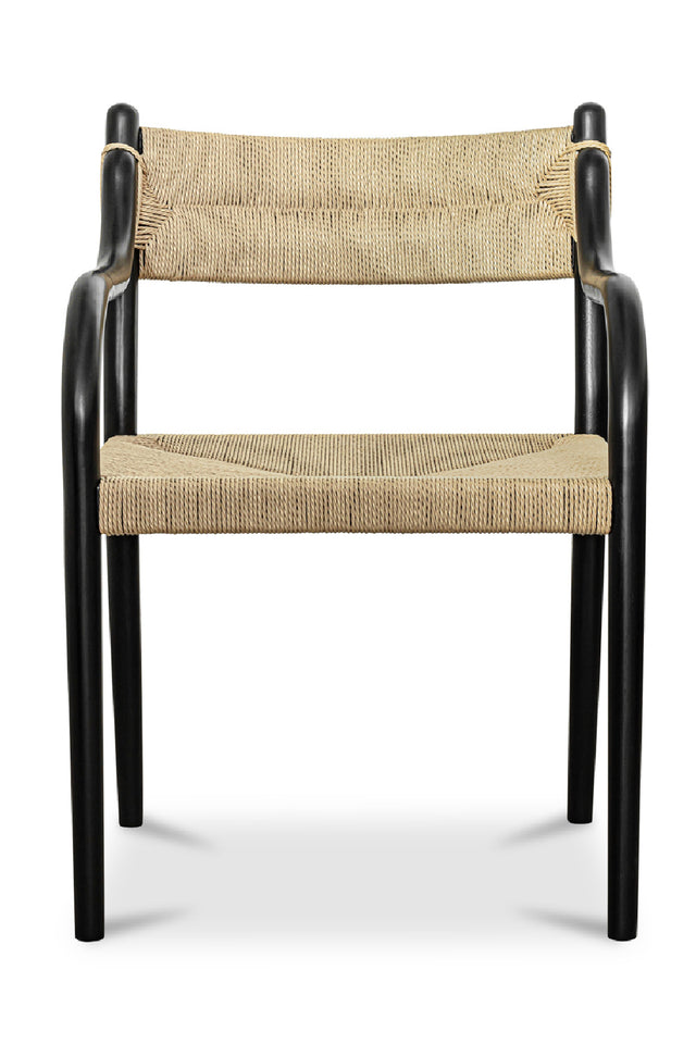 Modern European furniture - Minimalist Beech Wood & Rope Dining Chair - www.oroa.com