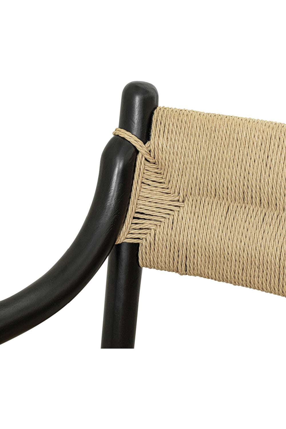 Modern European furniture - Minimalist Beech Wood & Rope Dining Chair - www.oroa.com