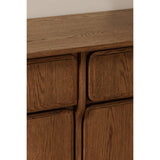 Modern European furniture - Brown Oak 2-Drawer 4-Door Sideboard - www.oroa.com