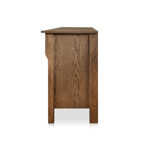 Modern European furniture - Brown Oak 2-Drawer 4-Door Sideboard - www.oroa.com