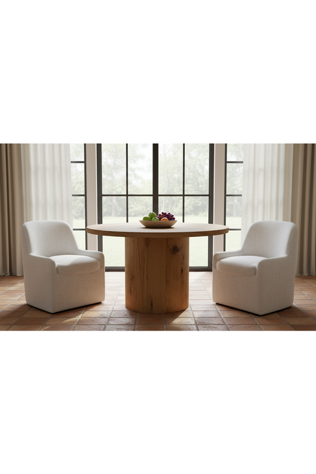 Rustic Oak Dining Table | Novi Living Hansen | Oroa.com