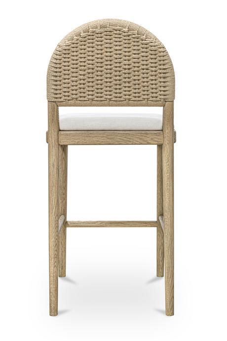 Modern European furniture - Handwoven Back Counter Stool - www.oroa.com