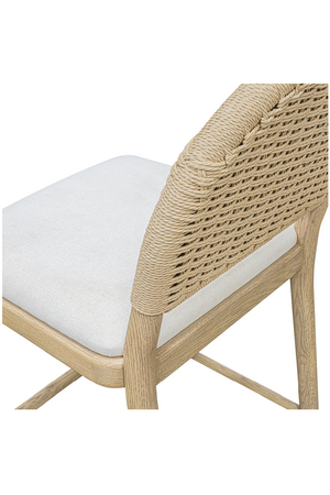 Handwoven Back Counter Stool | Novi Living Claire | Oroa.com
