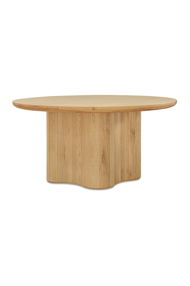 Natural Oak Veneer Dining Table | Novi Living Sidney | Oroa.com