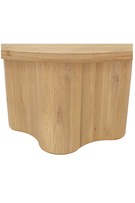 Modern European furniture - Natural Oak Veneer Dining Table - www.oroa.com