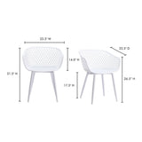 Modern European furniture - Molded Indoor/Outdoor Dining Chairs (2) - www.oroa.com