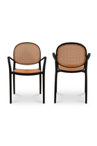 Modern European furniture - Woven Design Outdoor Dining Chairs (2) - www.oroa.com