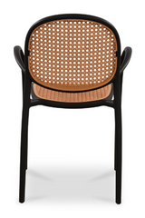Modern European furniture - Woven Design Outdoor Dining Chairs (2) - www.oroa.com