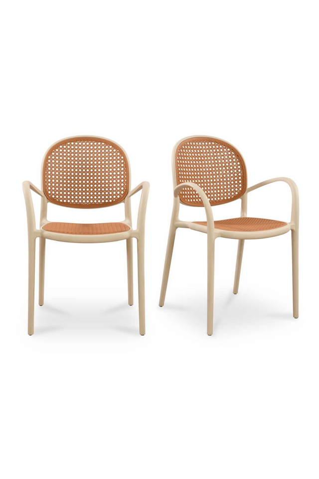 Woven Design Outdoor Dining Chairs (2) | Novi Living Soren | Oroa.com