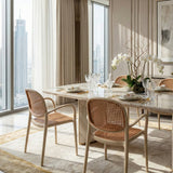 Modern European furniture - Woven Design Outdoor Dining Chairs (2) - www.oroa.com