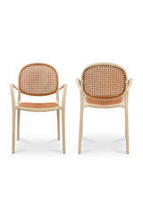 Modern European furniture - Woven Design Outdoor Dining Chairs (2) - www.oroa.com