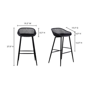 Modern European furniture - Molded Indoor/Outdoor Bar Stools (2) - www.oroa.com