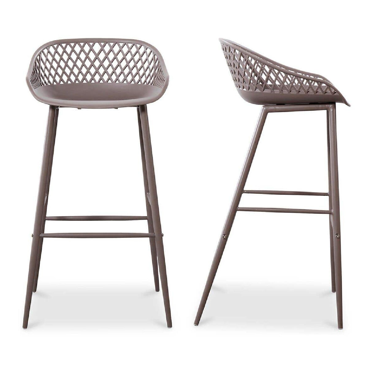 Modern European furniture - Molded Indoor/Outdoor Bar Stools (2) - www.oroa.com